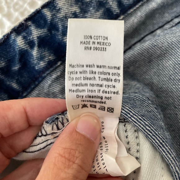 BULLHEAD Acid Wash Low Rise Distressed Denim Shorts Y2K Skater Punk Size 29 - Picture 7 of 7